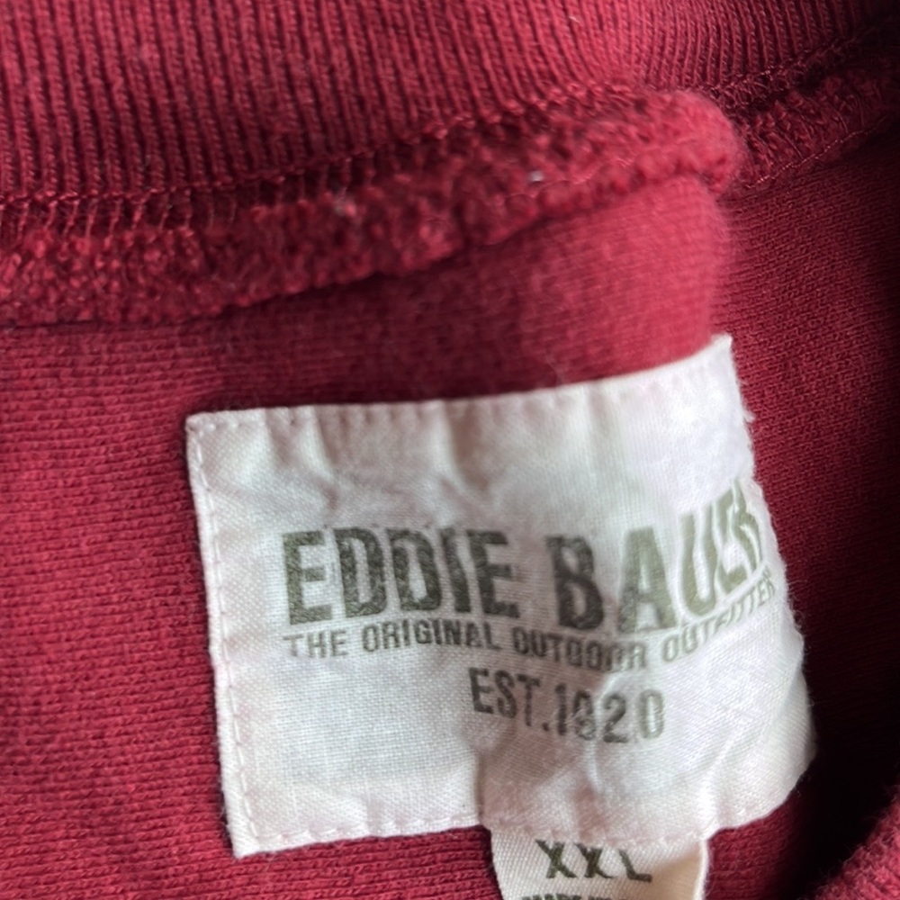 Eddie Bauer Crewneck Size:‎ XXL Color: Maroon - Picture 2 of 7